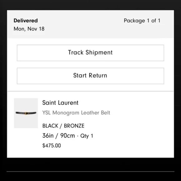 YSL MONOGRAM BELT - Picture 6 of 6